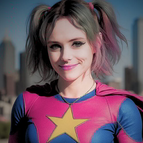 Charlotte Meggs team card superhero